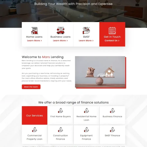 Complete Website build for Mars Ledins